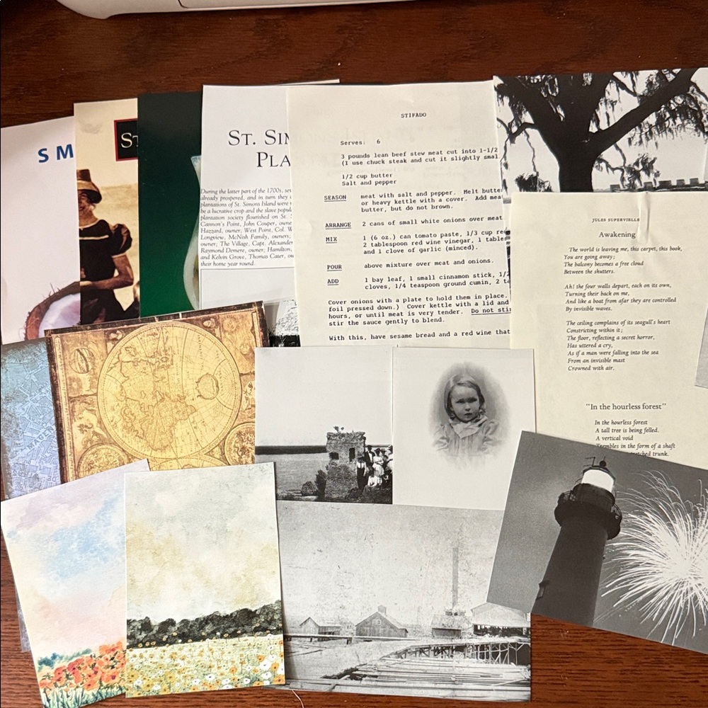 200 Piece Vintage Scrapbook Junk Journal Set
